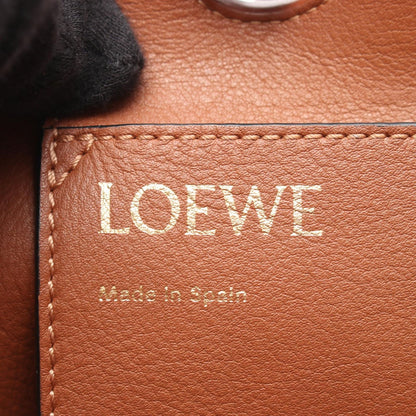 Loewe Tote Bag Anagram 2-Way Natural Brown Canvas Small — view 4