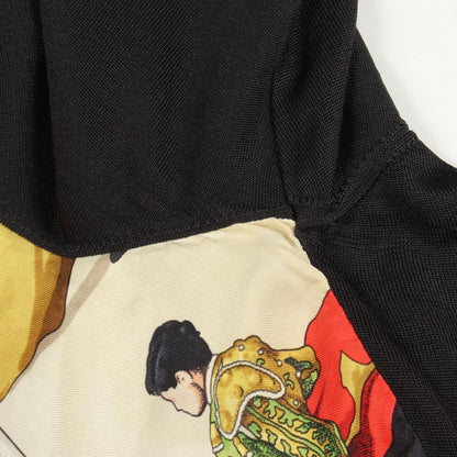 Hermes Knit Plaza de Toros Contrast Short Sleeve Silk Sweater — view 6