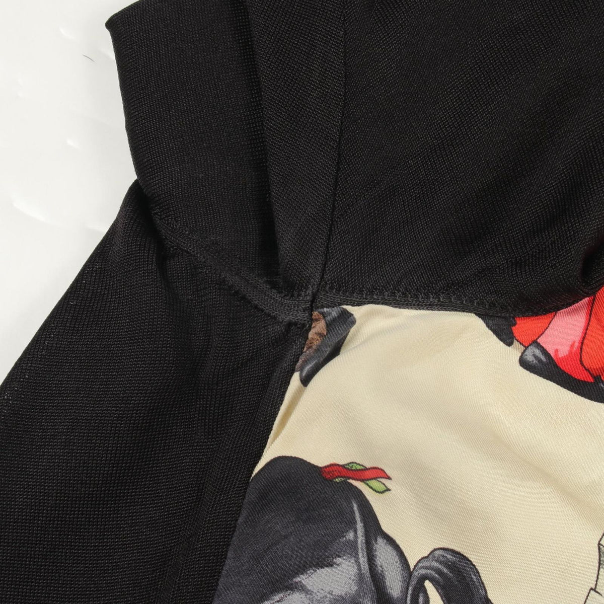 Hermes Knit Plaza de Toros Contrast Short Sleeve Silk Sweater — view 7