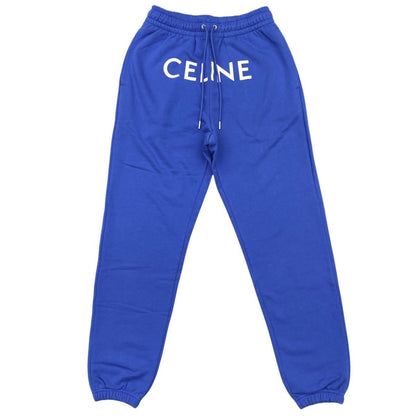 Celine Sweatpants Logo Jogger S Cotton Blue