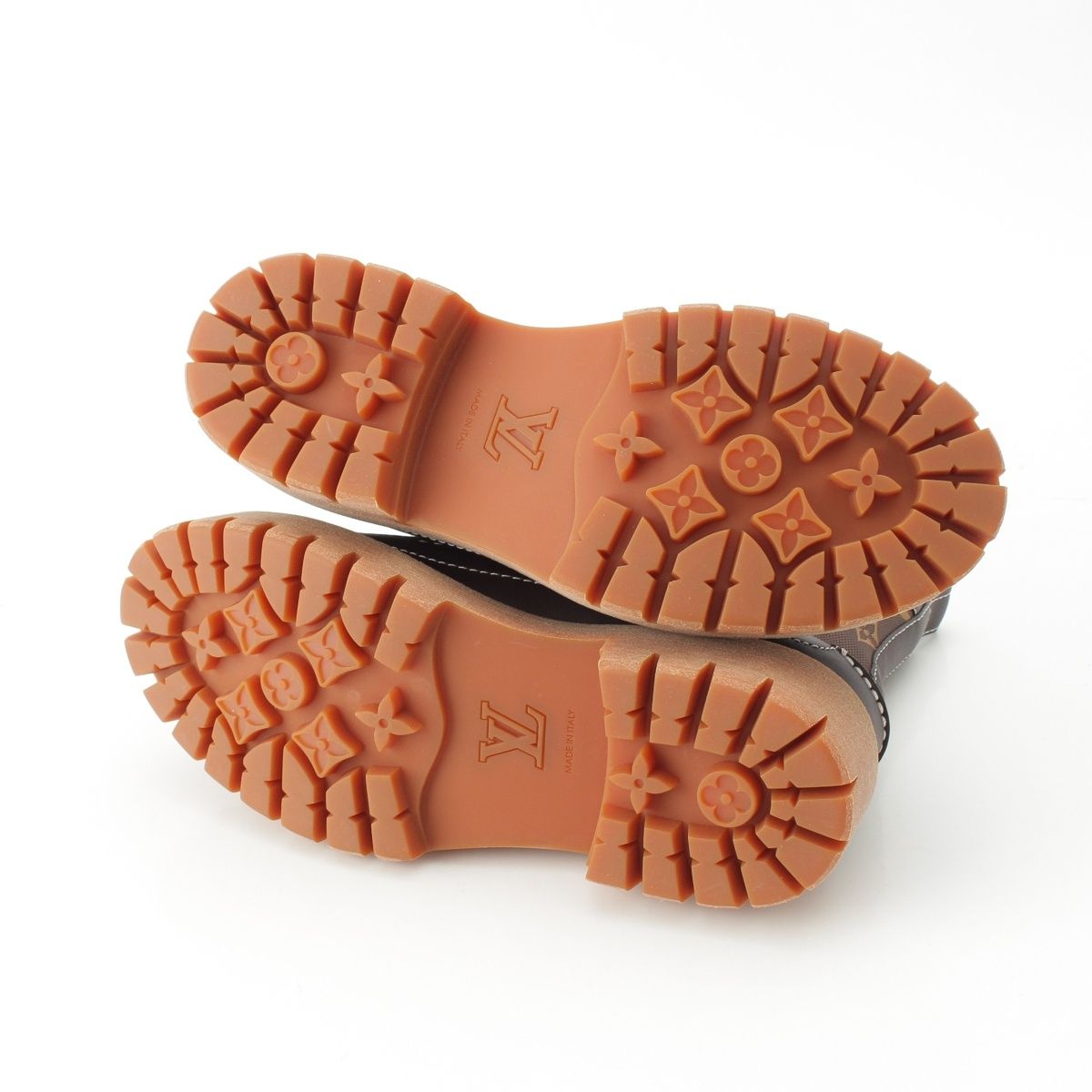 Louis Vuitton LV Remix Monogram Jacquard Ankle Boots Shoes Brown — view 5