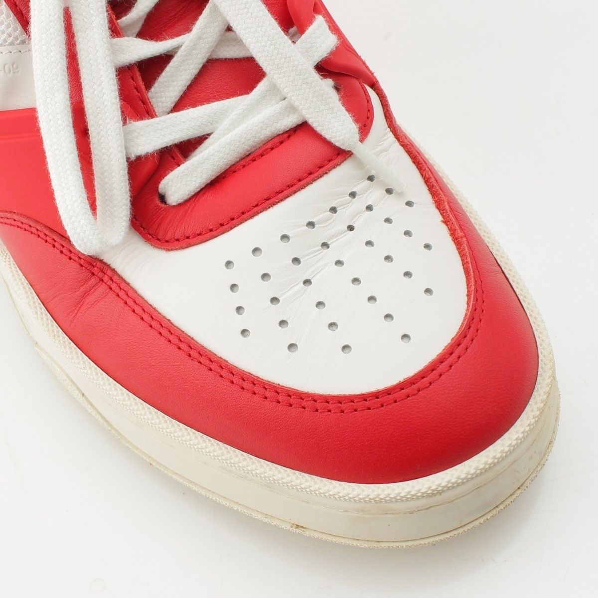 Celine Leather Low-Cut Sneakers Red — view 6
