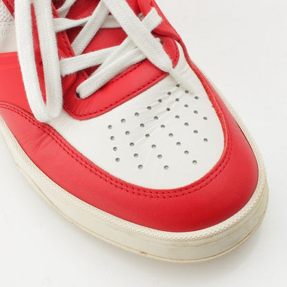 Celine Leather Low-Cut Sneakers Red — view 6