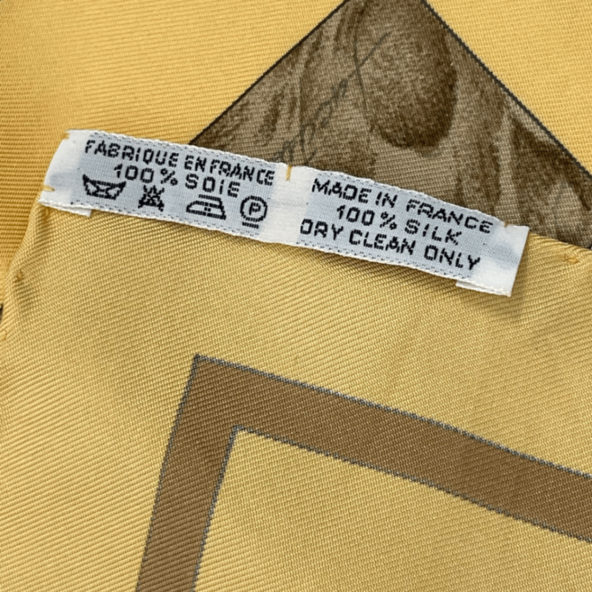 Hermes Carre 90 Casse Noisette Nutcracker Squirrel Pattern Nut Scarf Silk Yellow — view 7