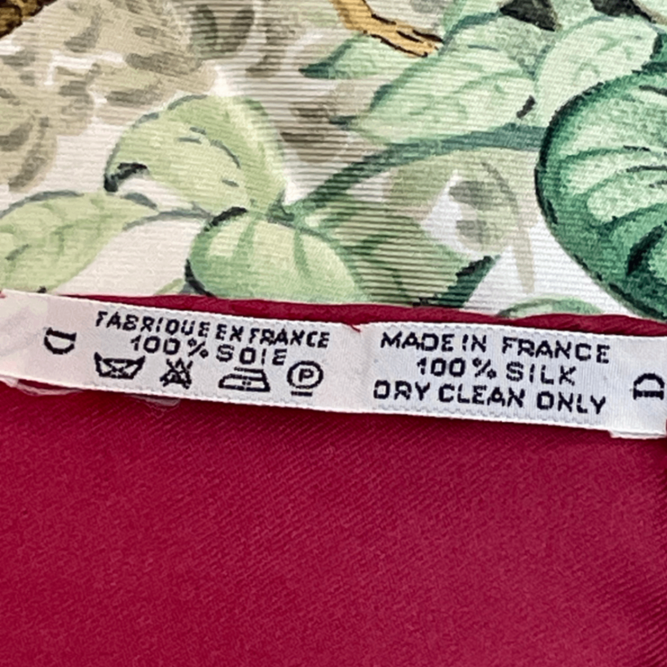 Hermes Scarf Carre 90 Equateur Red Right Under The Road Animal Bird All Over — view 7