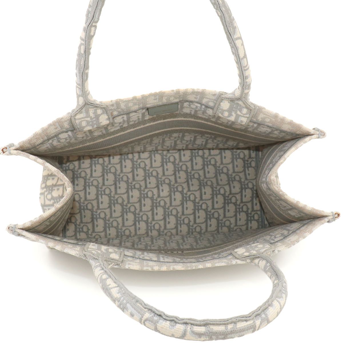 Dior Oblique Book Tote Bag Canvas Gray — view 6