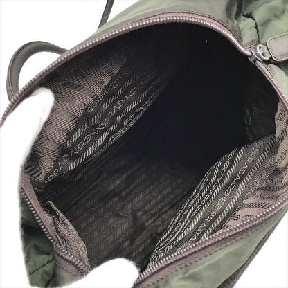 Prada Triangle Logo Nylon Tessuto Tote Bag Khaki Purse Y2k — view 8
