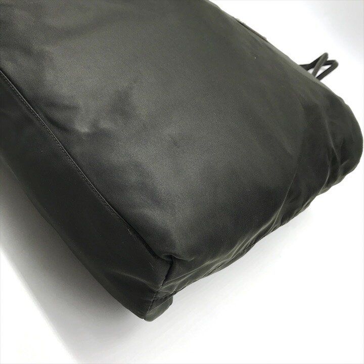 Prada Triangle Logo Nylon Tessuto Tote Bag Khaki Purse Y2k — view 5