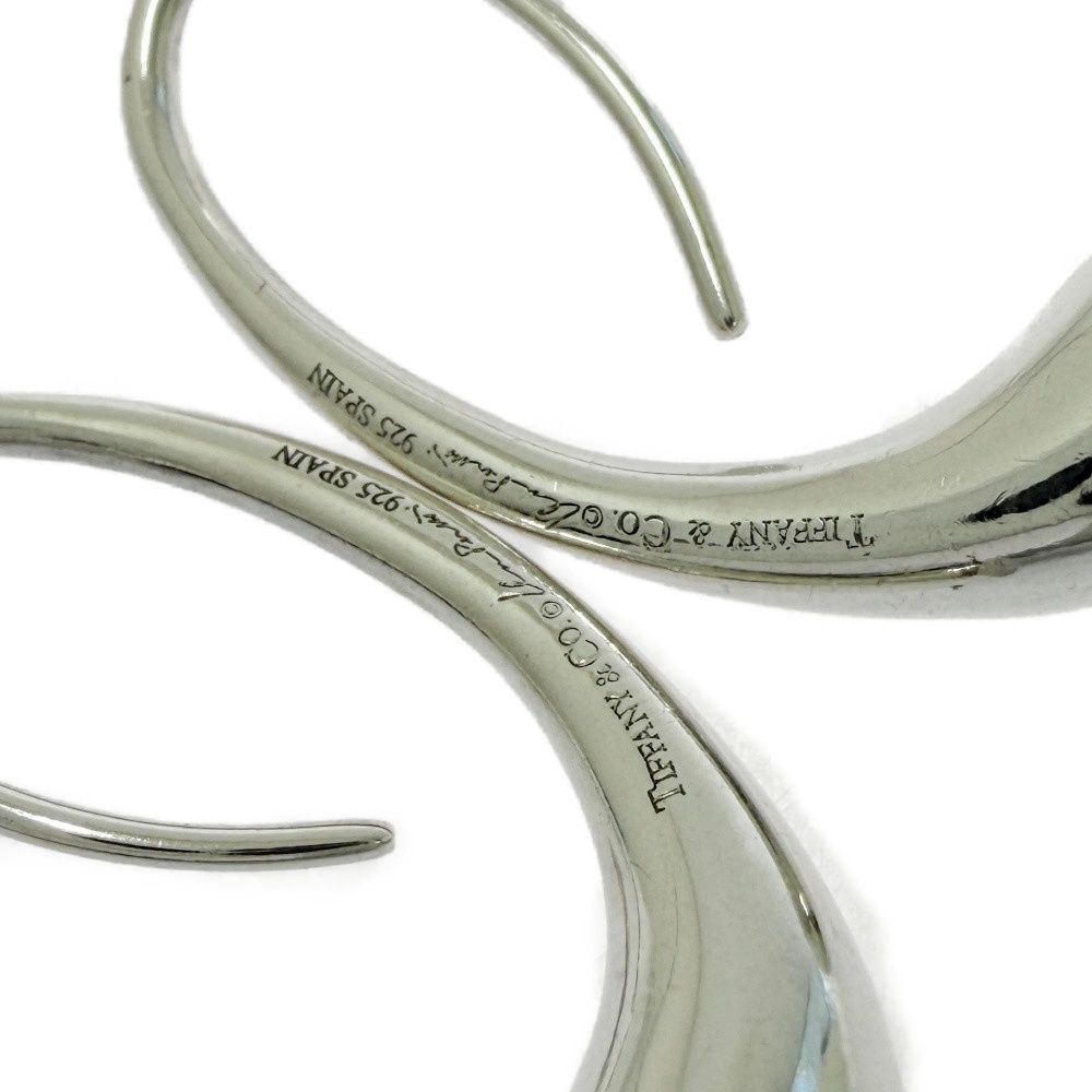 Tiffany & Co Silver Teardrop Hook Earrings — view 3
