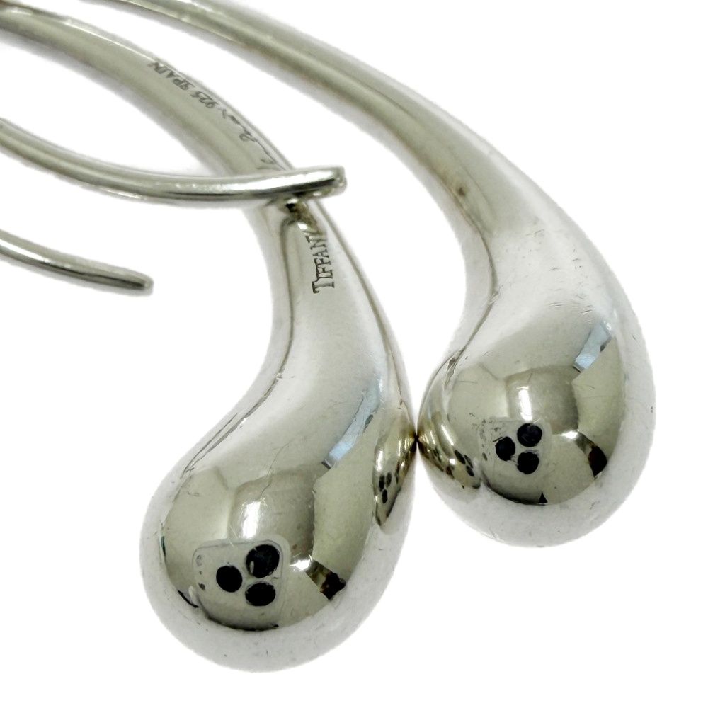 Tiffany & Co Silver Teardrop Hook Earrings — view 4
