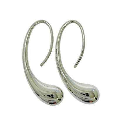Tiffany & Co Silver Teardrop Hook Earrings