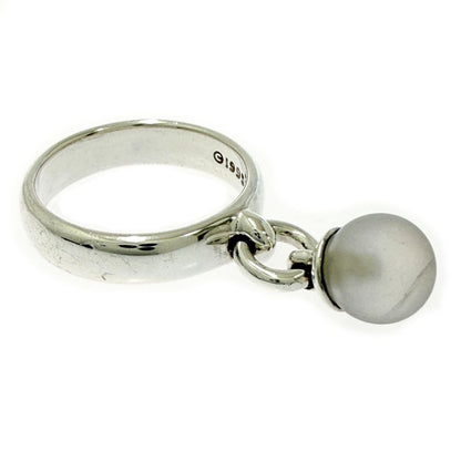 Tiffany & Co Silver Ball Dangle Ring — view 2