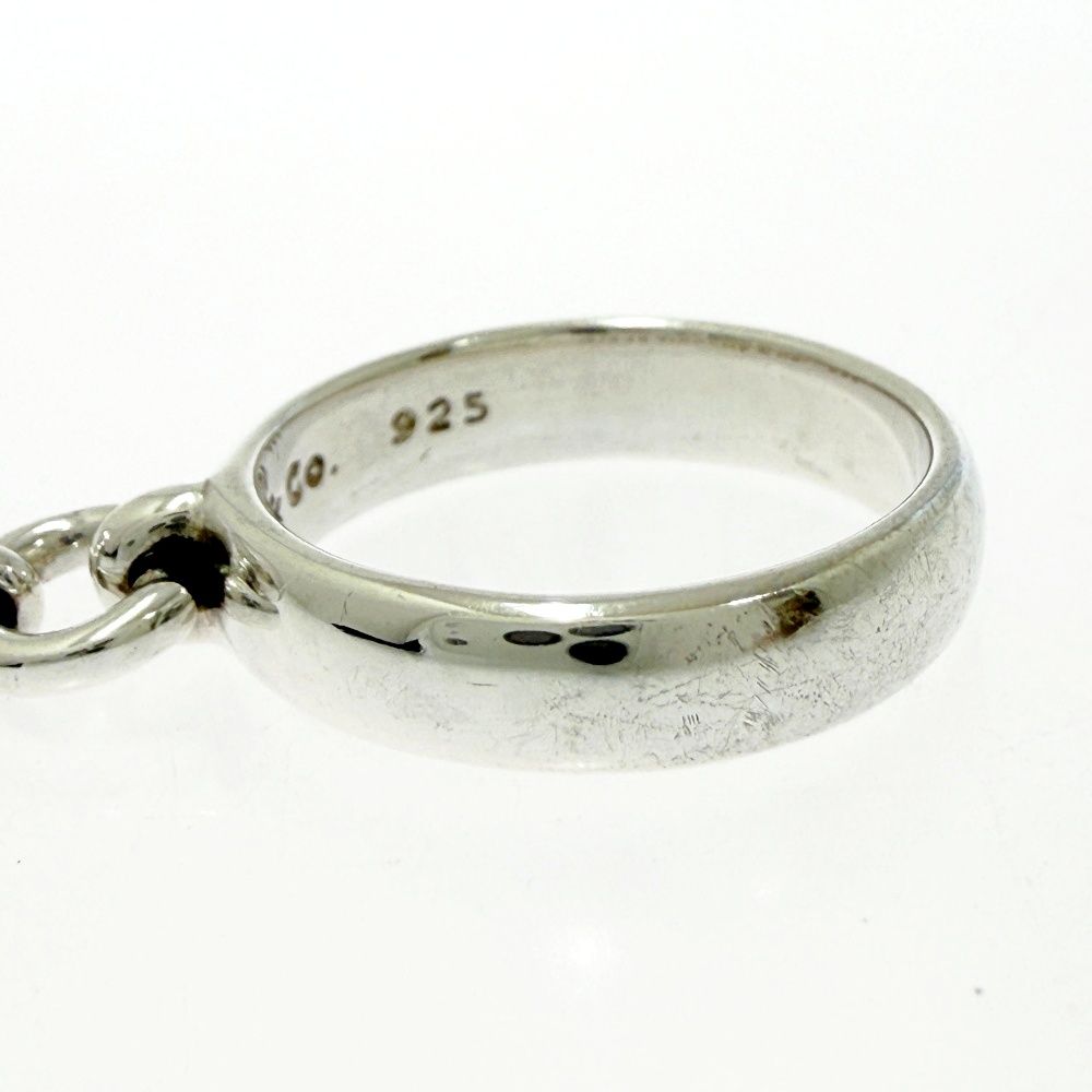 Tiffany & Co Silver Ball Dangle Ring — view 5