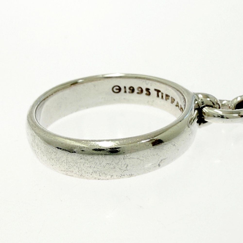 Tiffany & Co Silver Ball Dangle Ring — view 3