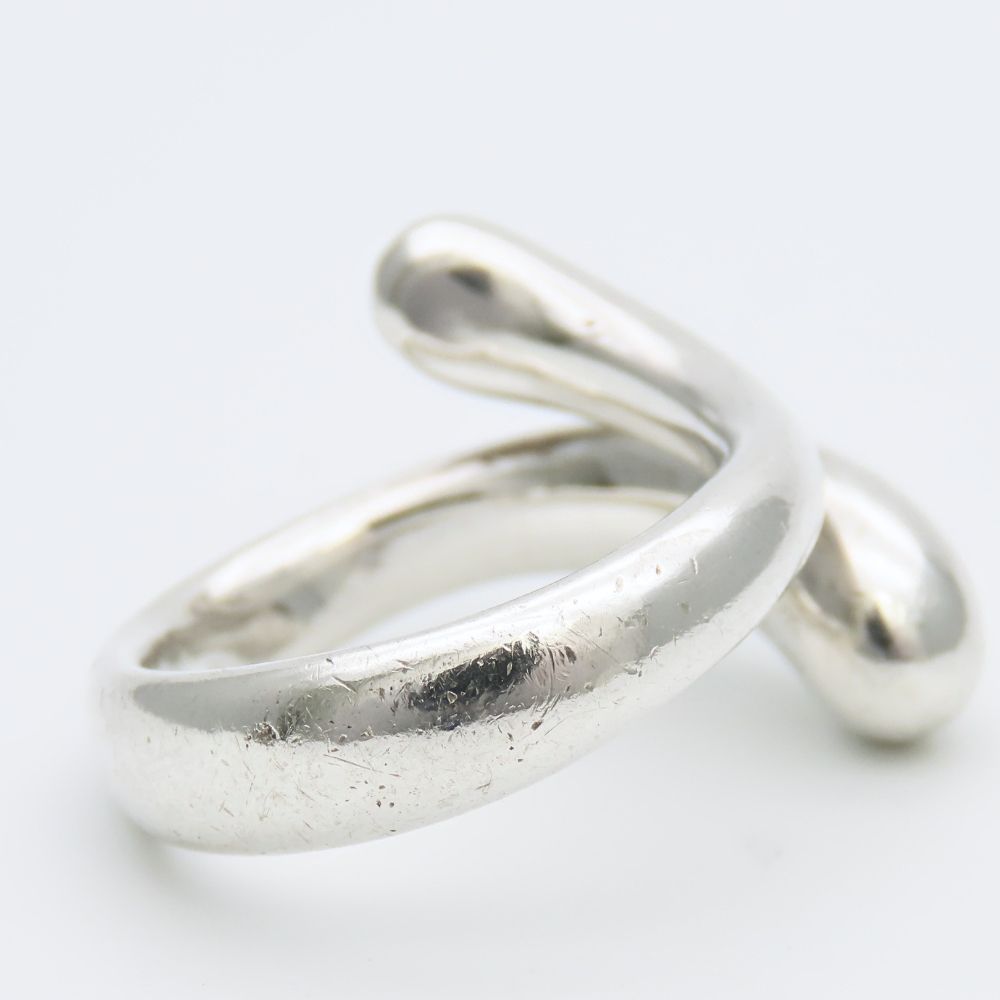 Tiffany & Co Ring Elongated Teardrop 925 Sterling Silver Elsa Peretti — view 3