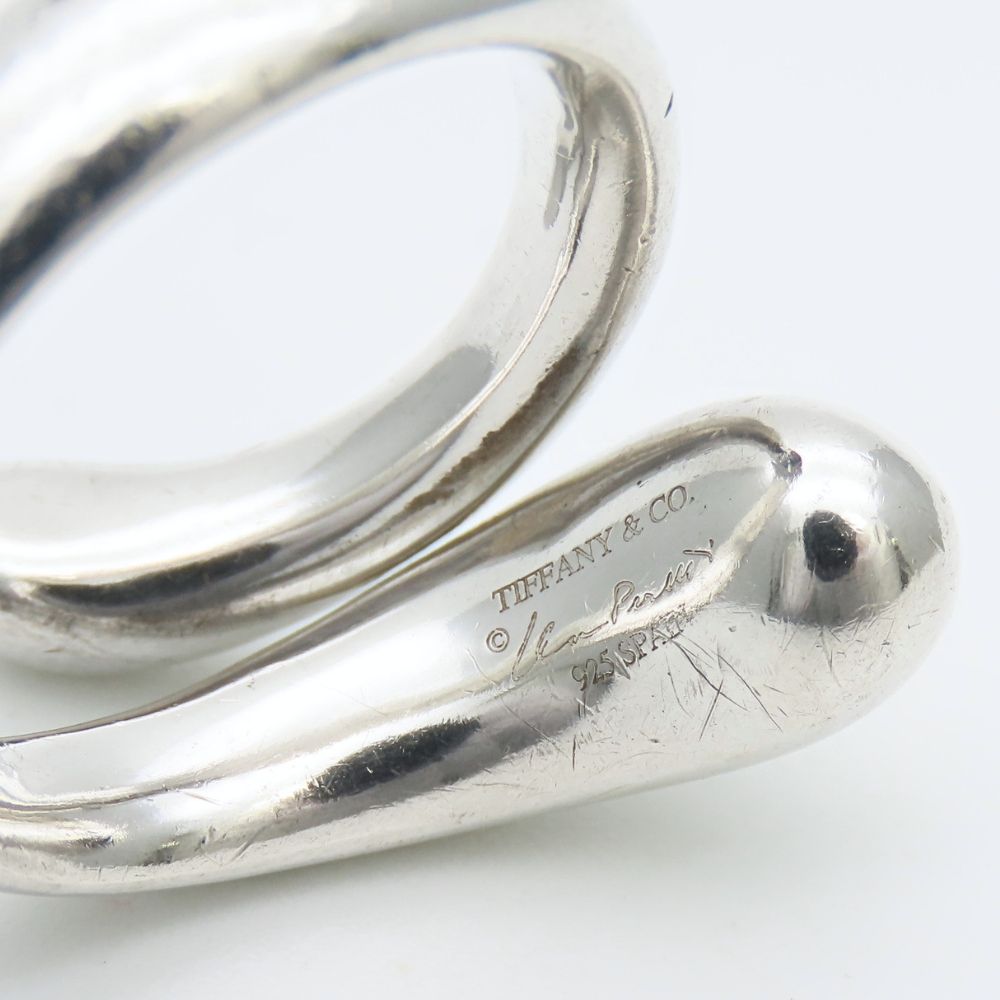 Tiffany & Co Ring Elongated Teardrop 925 Sterling Silver Elsa Peretti — view 5