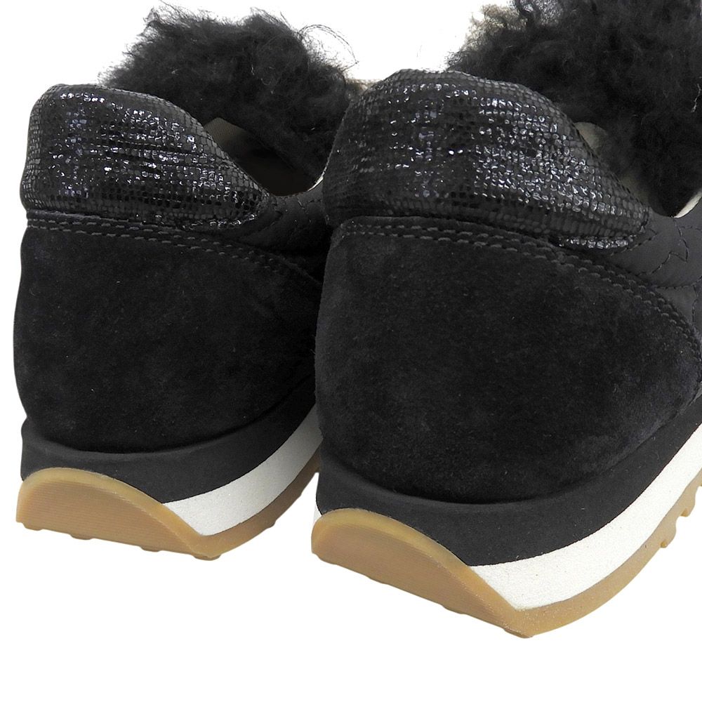 Brunello Cucinelli Moni Less Suede Sneakers Black 36.5 — view 4