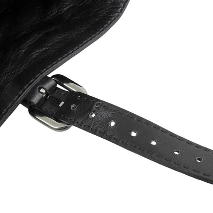 Prada Garter Strap Leather Long Boots High Heels Black 36 — view 6