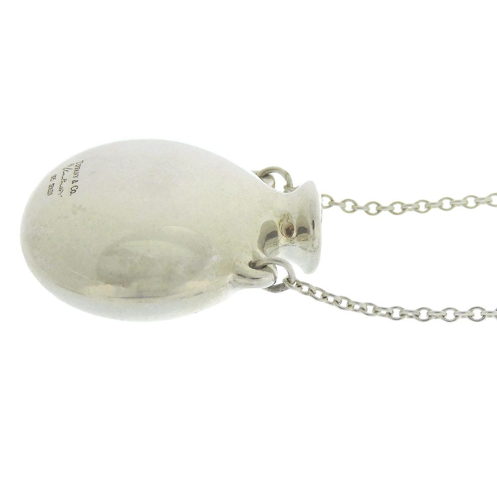 Tiffany & Co Perfume Bottle Long Chain Necklace Silver — view 5
