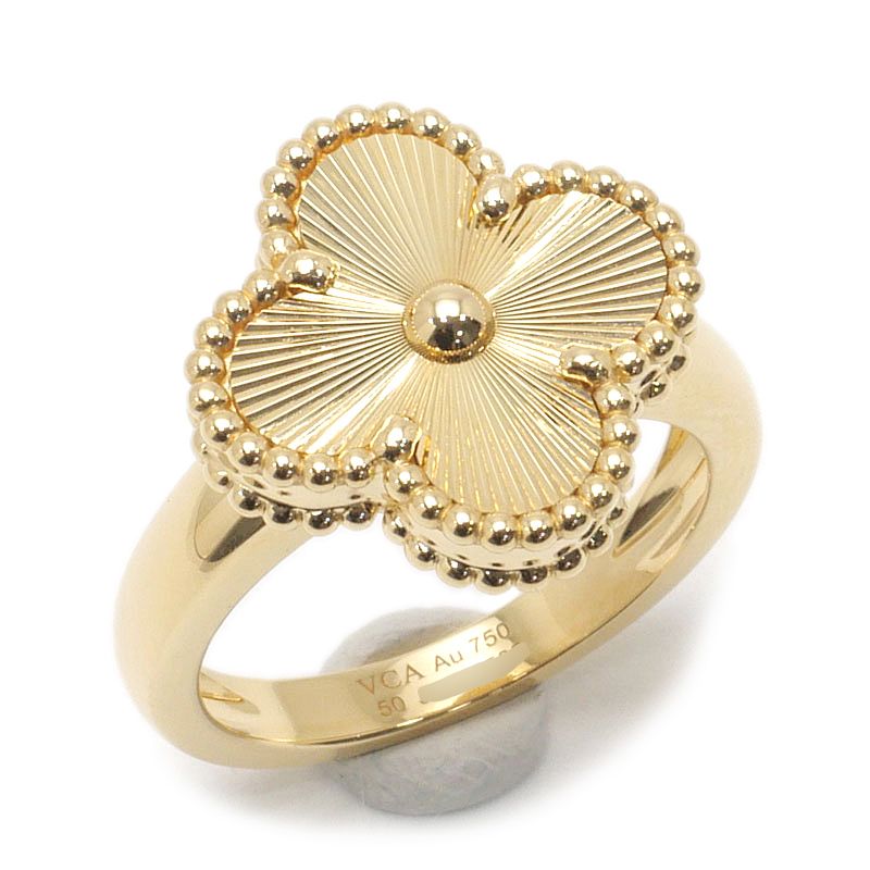 Van Cleef & Arpels Vintage Alhambra Guilloche Ring