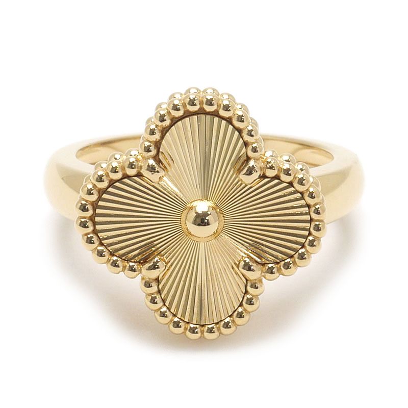 Van Cleef & Arpels Vintage Alhambra Guilloche Ring — view 2