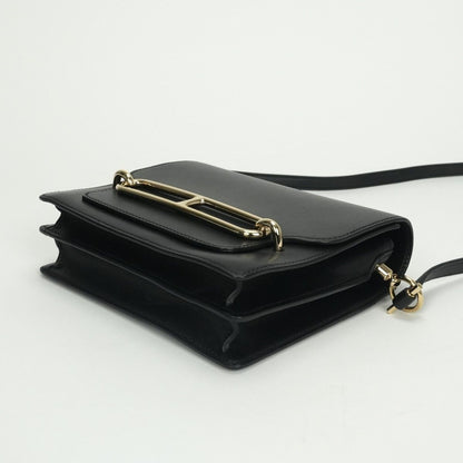 Hermes Sac Roulis Mini Shoulder Bag Color Noir Blue Indigo Black Navy — view 5