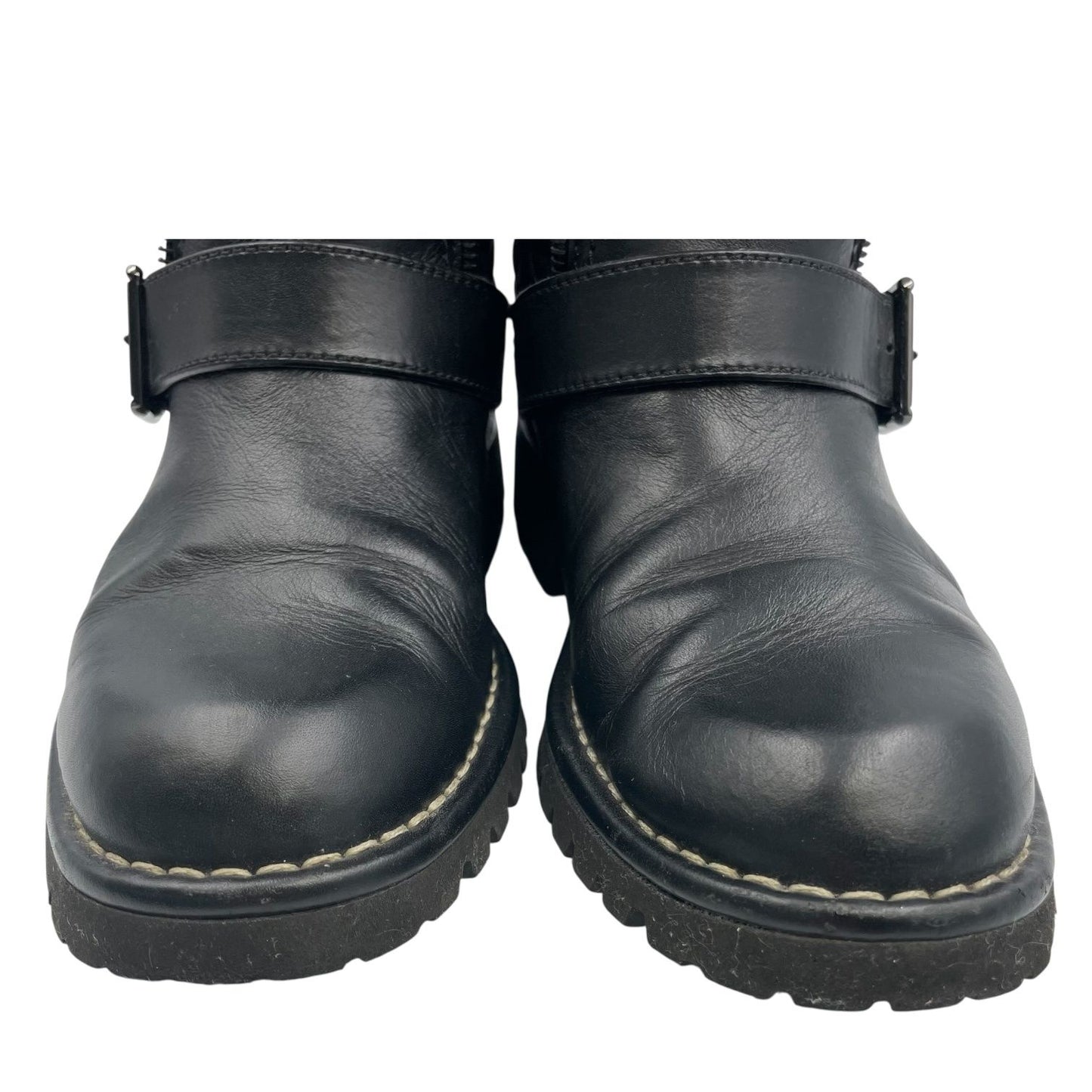 Chanel Engineer Boots Quilted Leather Side CC Logo Black — view 5