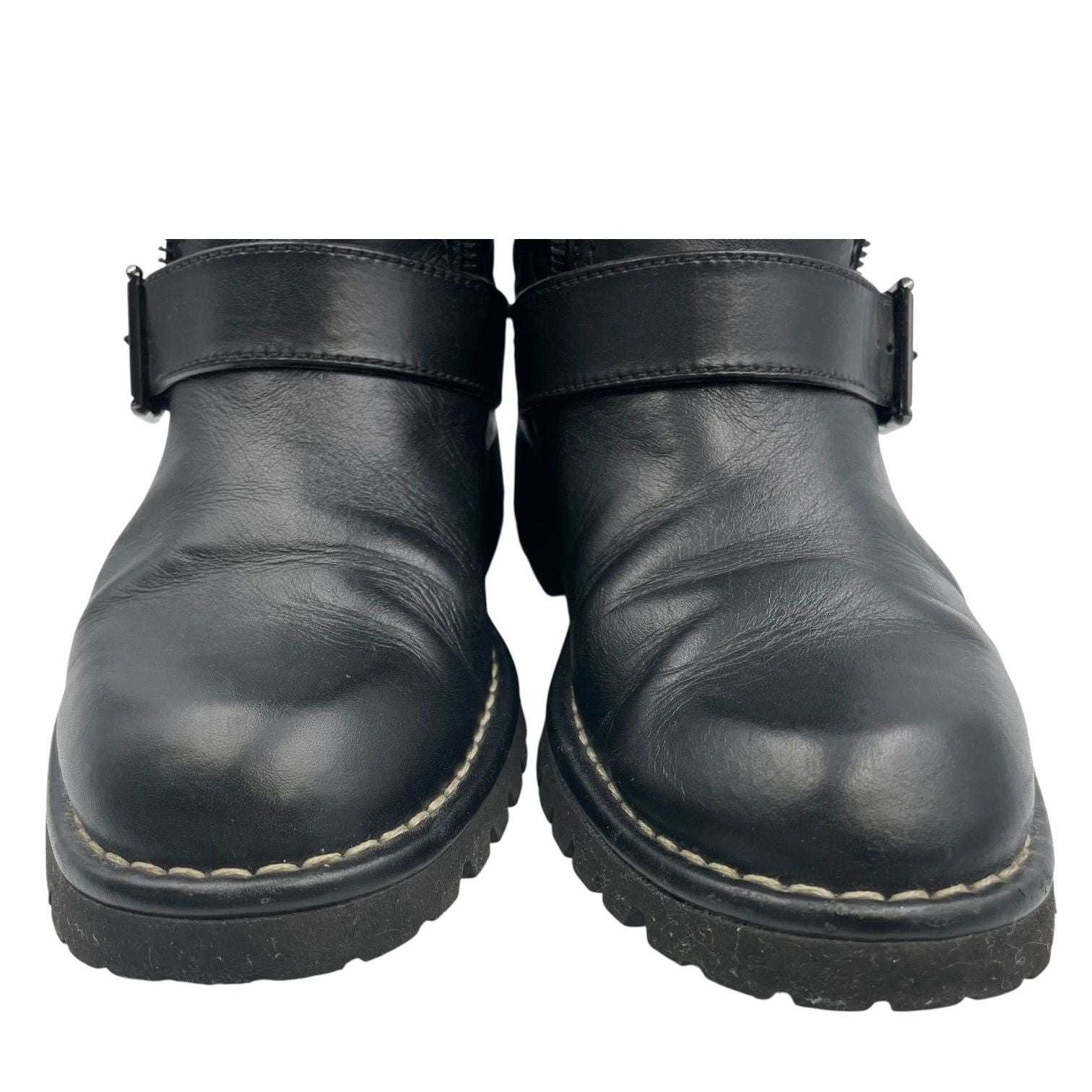 Chanel Engineer Boots Quilted Leather Side CC Logo Black — view 5