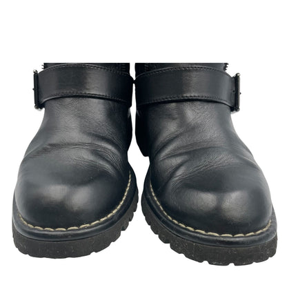 Chanel Engineer Boots Quilted Leather Side CC Logo Black — view 5