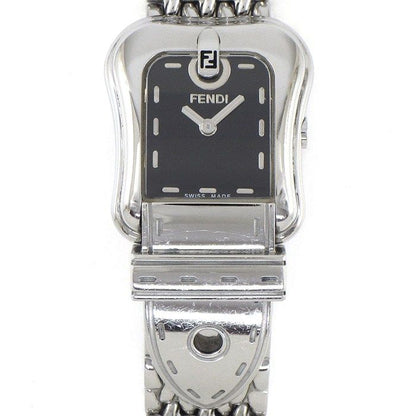 Fendi Watch Be Orologi Motif Black Dial SS Quartz Analog