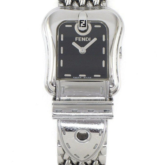 Fendi Watch Be Orologi Motif Black Dial SS Quartz Analog