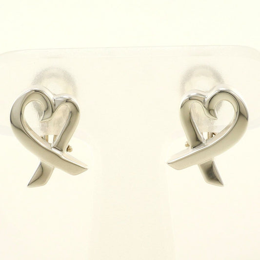 Tiffany & Co Loving Heart 925 Sterling Silver Earrings Clip