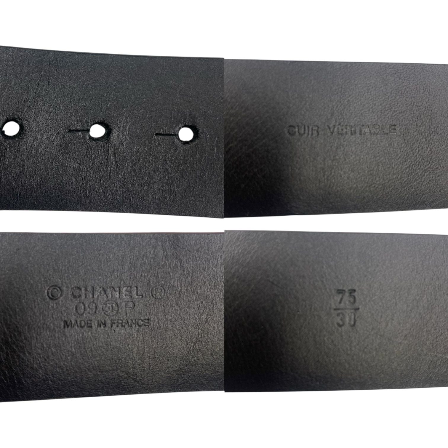 Chanel Gripoix Belt CC Logo Suede Purple — view 7
