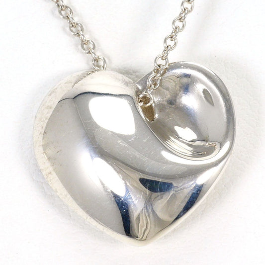 Tiffany & Co Fold Heart 925 Sterling Silver Necklace 40