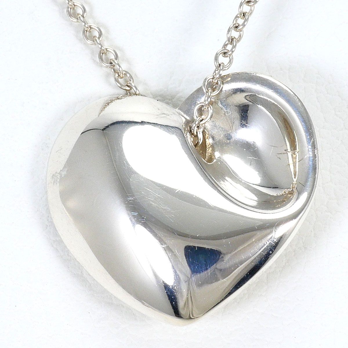 Tiffany & Co Fold Heart 925 Sterling Silver Necklace 40 — view 3