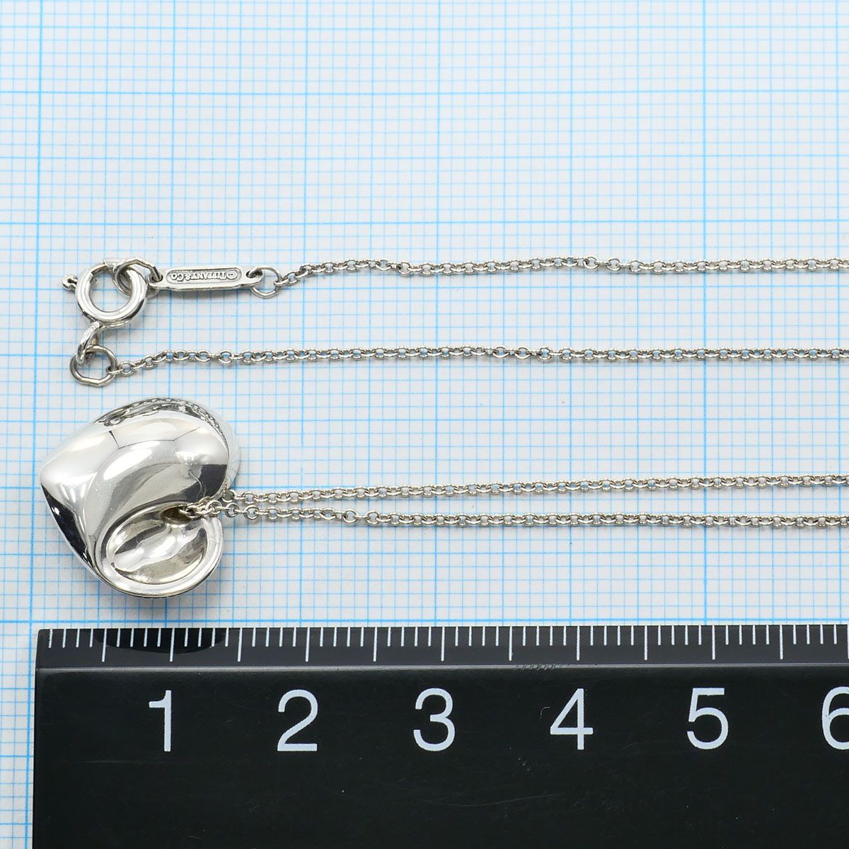 Tiffany & Co Fold Heart 925 Sterling Silver Necklace 40 — view 5