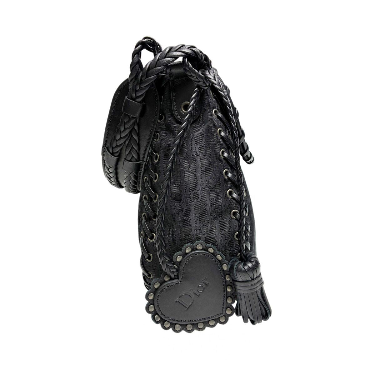 Dior Handbag Shoulder Whipstitch Leather Hobo Full Lace — view 2