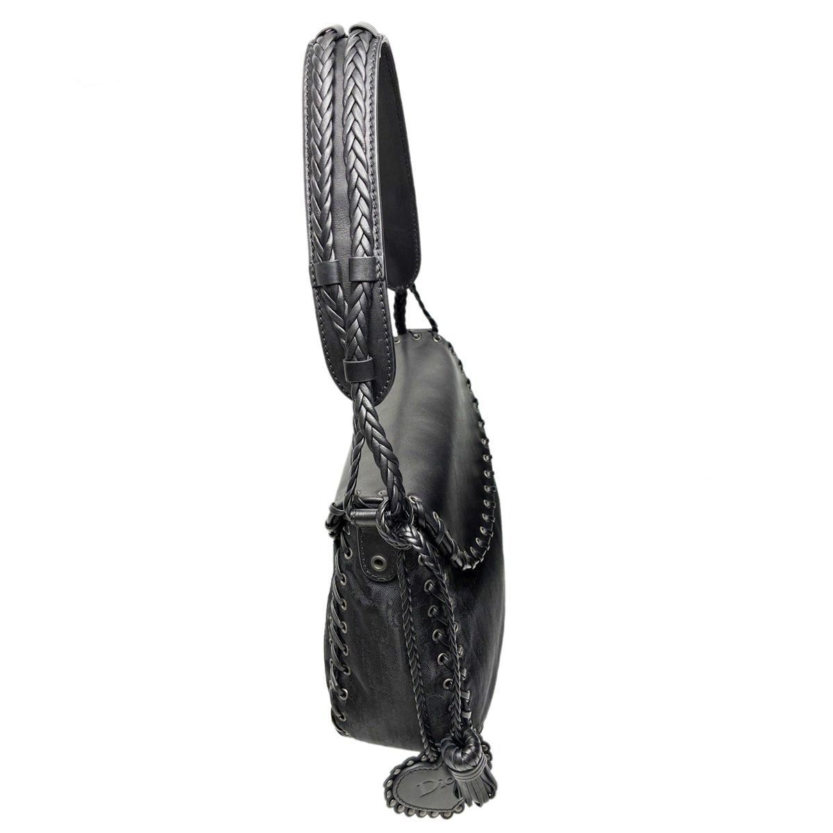 Dior Handbag Shoulder Whipstitch Leather Hobo Full Lace — view 6