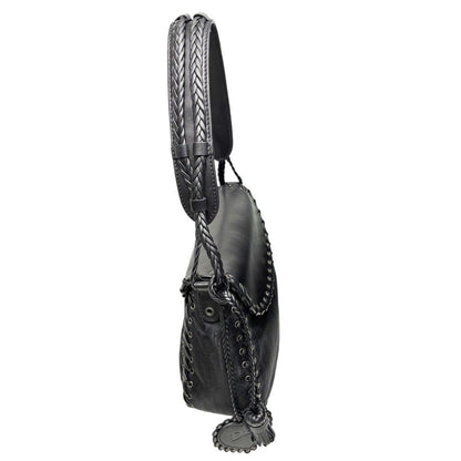 Dior Handbag Shoulder Whipstitch Leather Hobo Full Lace — view 6
