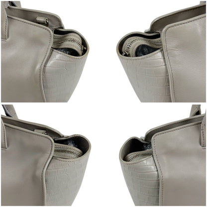 Saint Laurent Paris Baby Downtown Cabas Croco Handbag — view 4