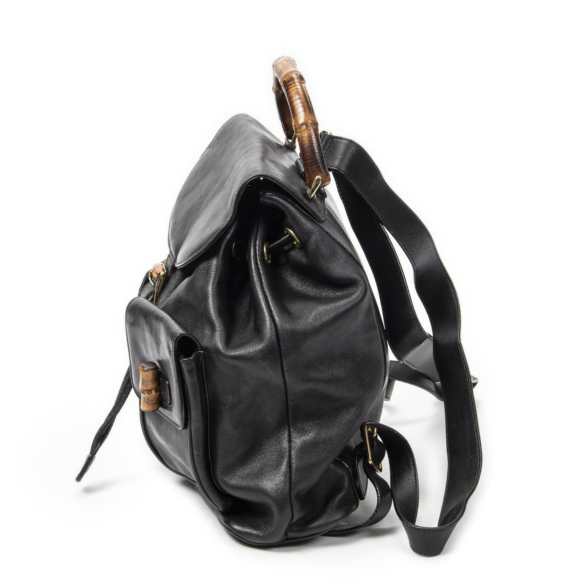 Gucci Rajibanbu Backpack Black Smooth Calfskin — view 3