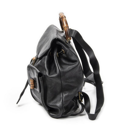 Gucci Rajibanbu Backpack Black Smooth Calfskin — view 3