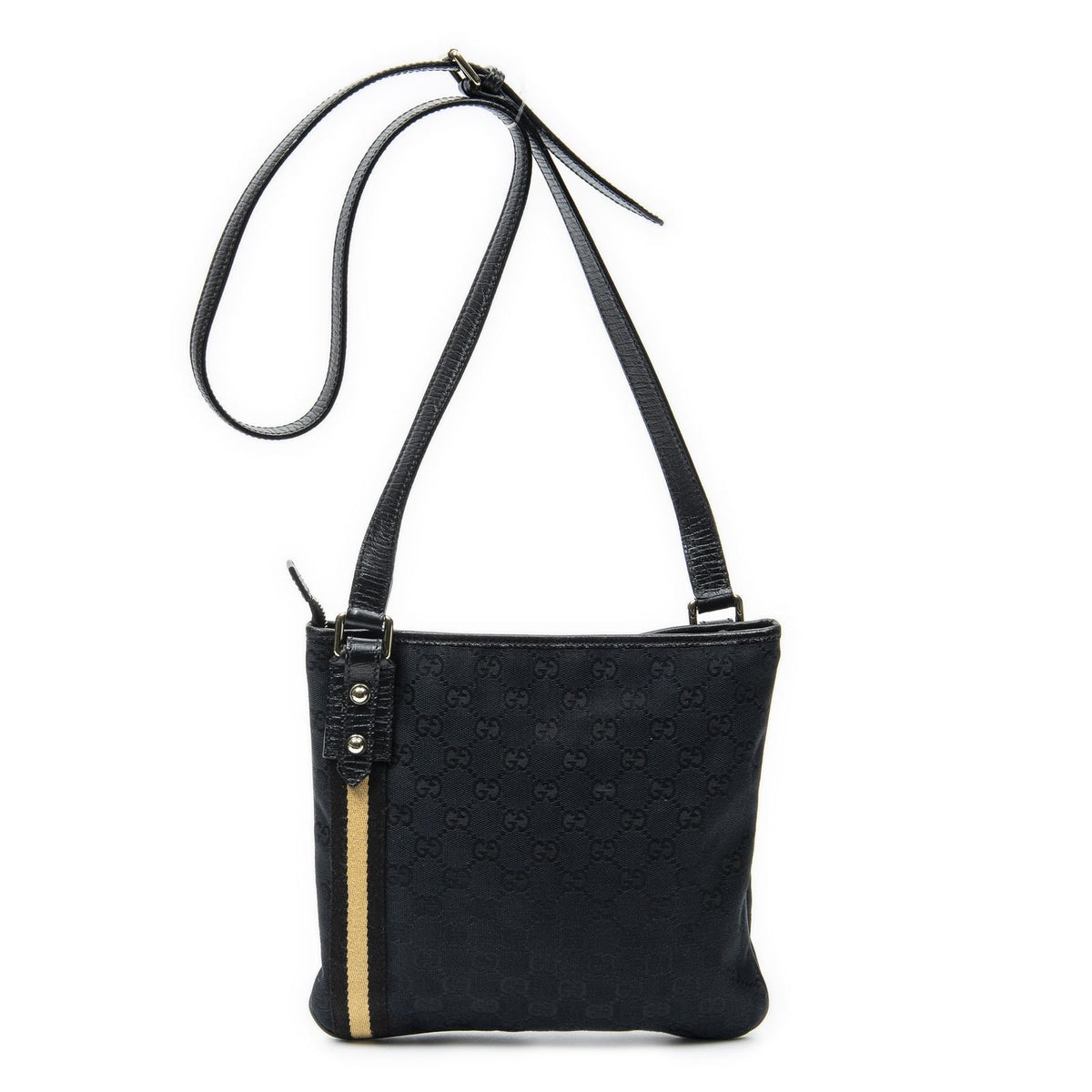 Gucci Web Jolique Crossbody Black GG Canvas — view 5