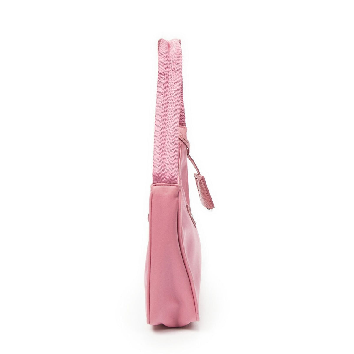 Prada Mini Zip Hobo Pink Nylon Canvas — view 4