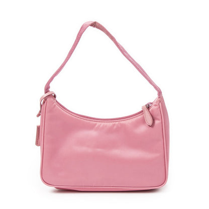 Prada Mini Zip Hobo Pink Nylon Canvas — view 5