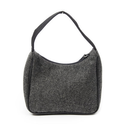 Prada Sport Hobo Gray Wool Canvas — view 5