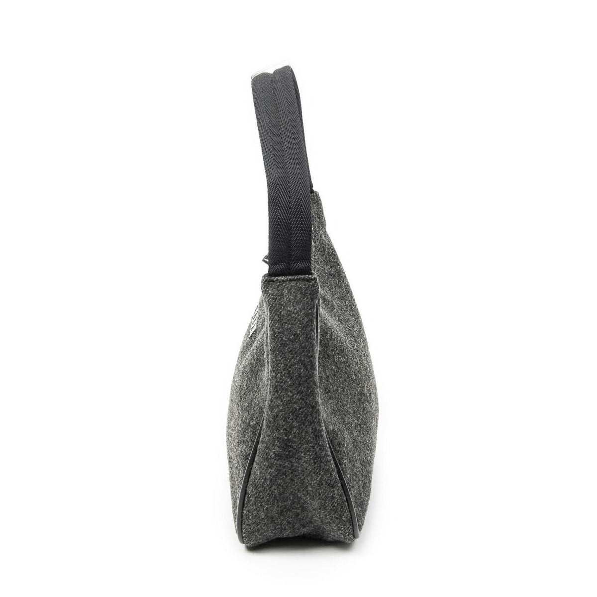 Prada Sport Hobo Gray Wool Canvas — view 3