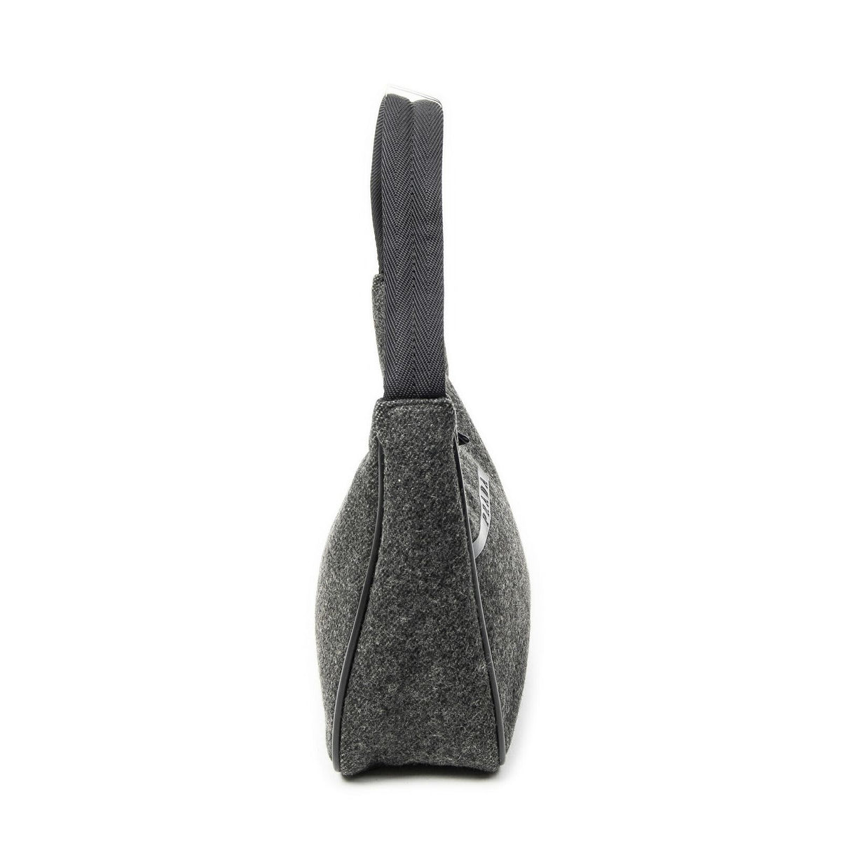 Prada Sport Hobo Gray Wool Canvas — view 4