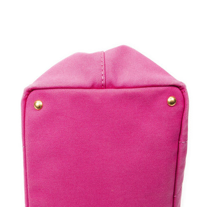 Prada Canapa Tote Bag Pink Canvas — view 7