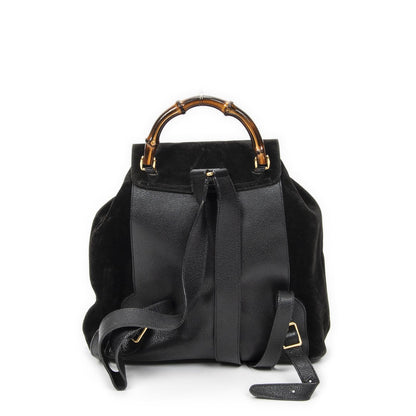 Gucci Rajibanbu Backpack Black Suede Leather — view 5